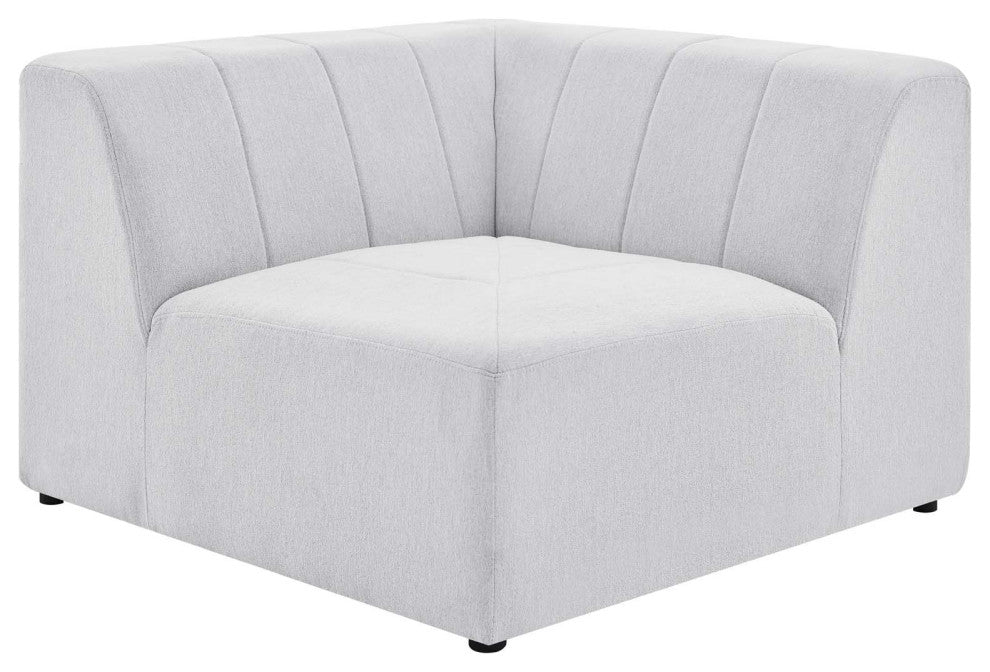 Bartlett Upholstered Fabric Upholstered Fabric 4-Piece Sectional Sofa Ivory