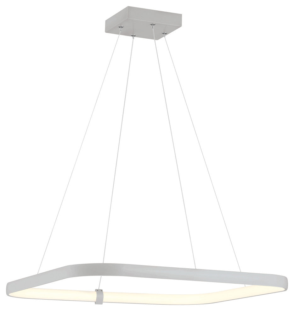 Access Lighting 50946LEDD/ACR Ravello 24"W LED Linear Chandelier - Satin