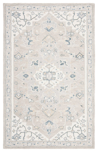 Safavieh Micro-Loop Collection MLP505 Rug, Light Grey/Ivory, 5' X 8'