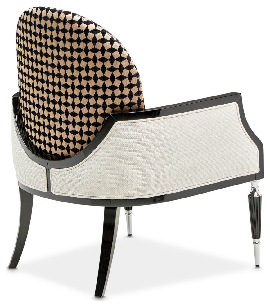 La Francaise Accent Chair Cafe au Lait/Black