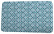 Intercoastal Waterway Water Mosaic Geometric Print Bath Mat, Teal, 21"x34"