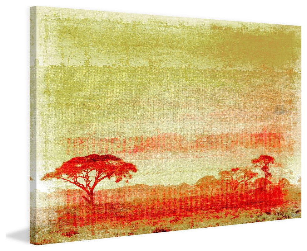 "Africa" Print on Canvas, 18"x12"