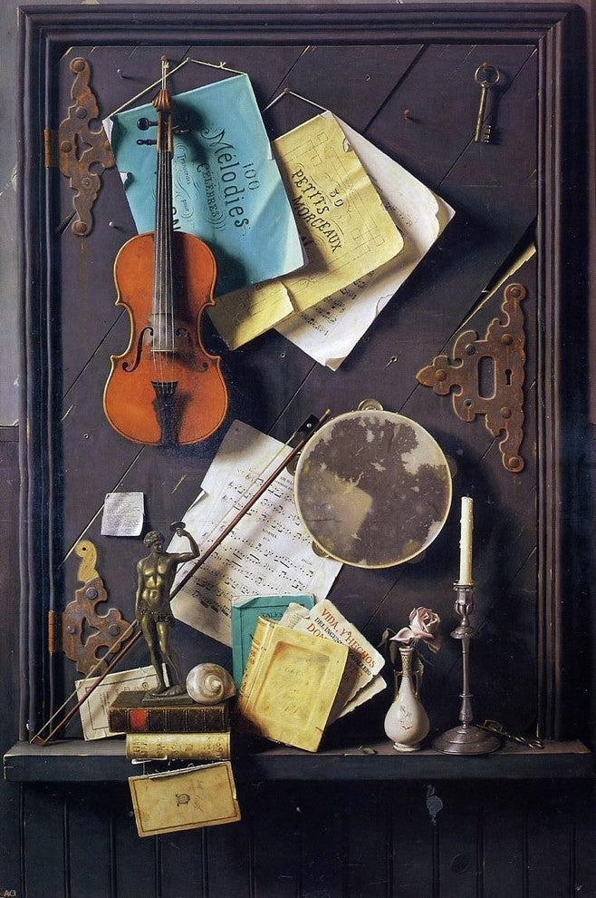 William Michael Harnett The Old Cupboard Door Wall Decal