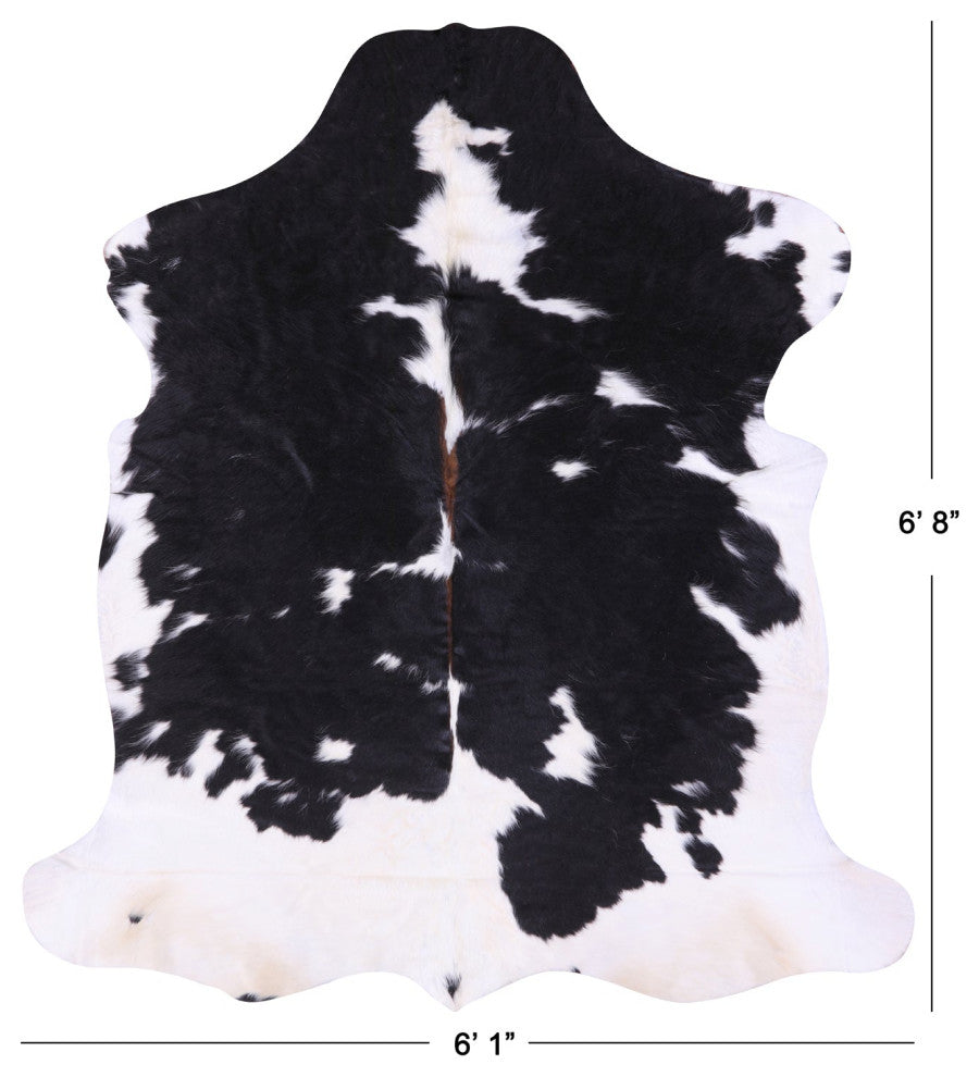 Natural Cowhide Rug 6' 8" X 6' 1" C2199