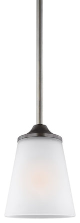 Generation Lighting Lighting 1-Light Mini-Pendant, Burnt Sienna