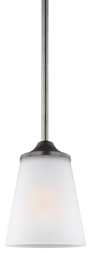 Generation Lighting Lighting 1-Light Mini-Pendant, Burnt Sienna