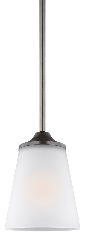 Generation Lighting Lighting 1-Light Mini-Pendant, Burnt Sienna