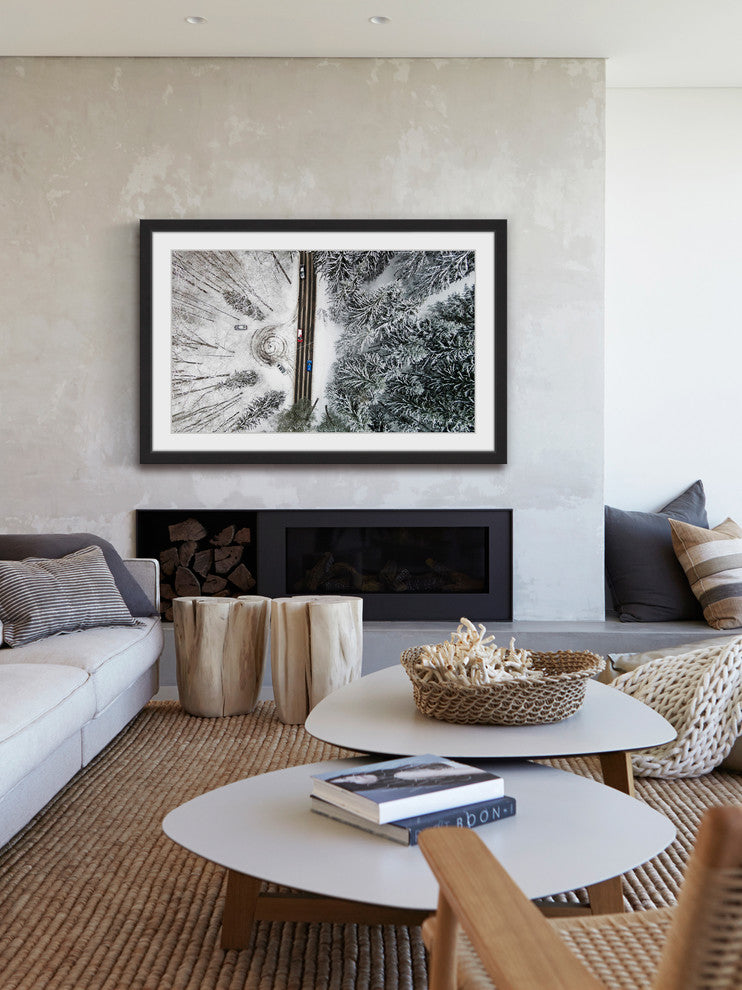 "Frozen Trees" Framed Print by Karolis Janulis