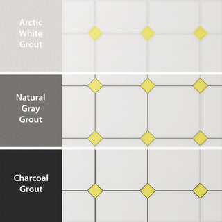Vaudeville Octagon Nacar, Taco Lima Porcelain Floor/Wall Tile