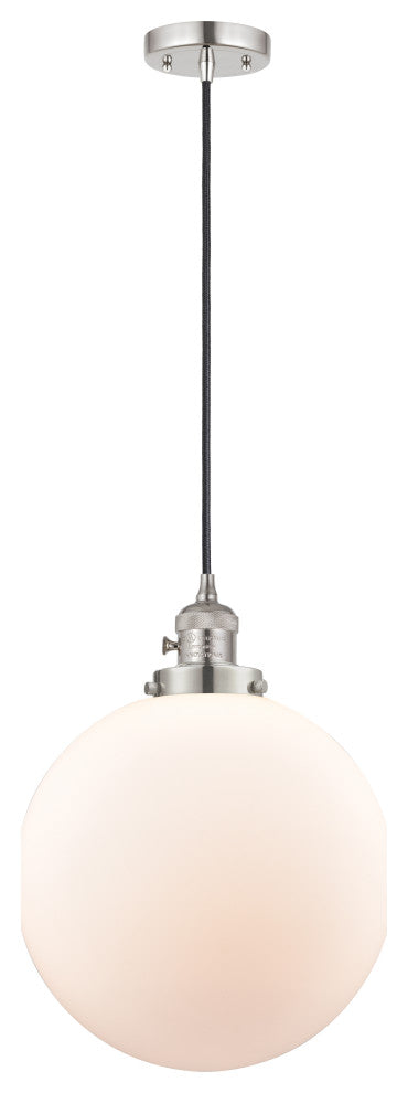 INNOVATIONS 201CSW-PN-G201-12-LED 1-Light Mini Pendant Polished Nickel