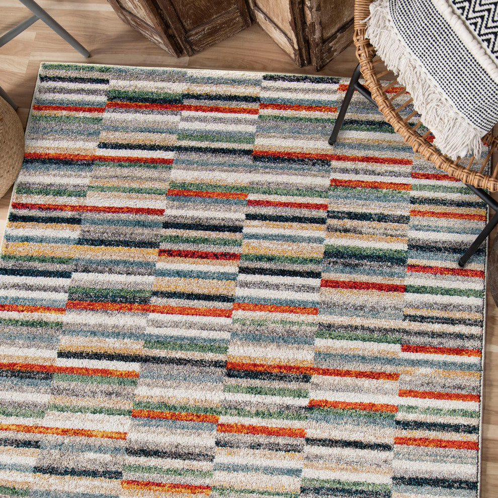 Orian Gemstone Tamley Multi Beige Area Rug 7'10" x 10'10"