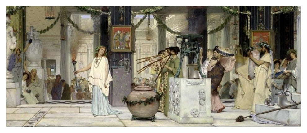 "The Vintage Festival, 1871" Paper Print by Sir Lawrence Alma-Tadema, 42"x18"