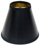 4" Black With Gold Set of 6 Chandelier Parchment Lampshadess