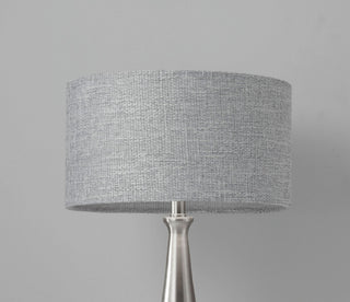 Linda Table Lamp, Brushed Steel