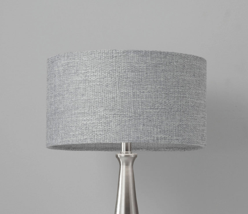 Linda Table Lamp, Brushed Steel