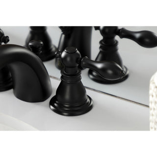 KB950ACL Widespread Bathroom Faucet With Plastic Pop-Up, Matte Black
