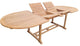 Teak Wood Santa Cruz Oval Double Extension Dining Table, 78 to 118"