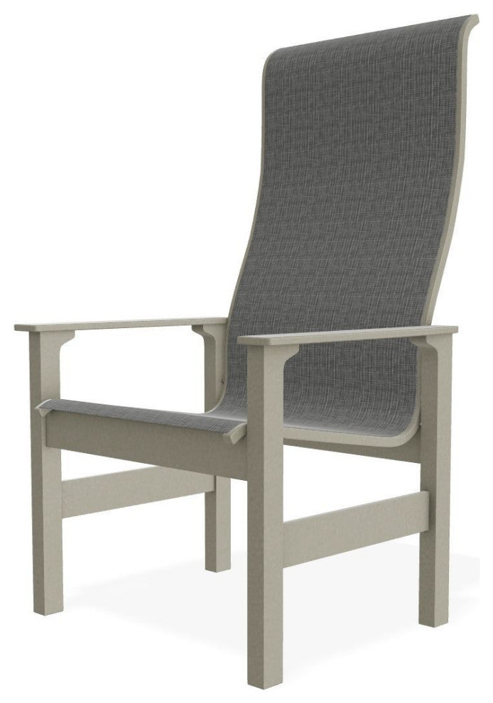 Leeward Sling Outdoor Supreme Armchair, Anchor/Storm