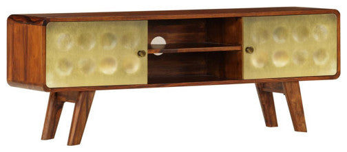 vidaXL TV Stand TV Unit Sideboard Home TV Console Unit Solid Sheesham Wood