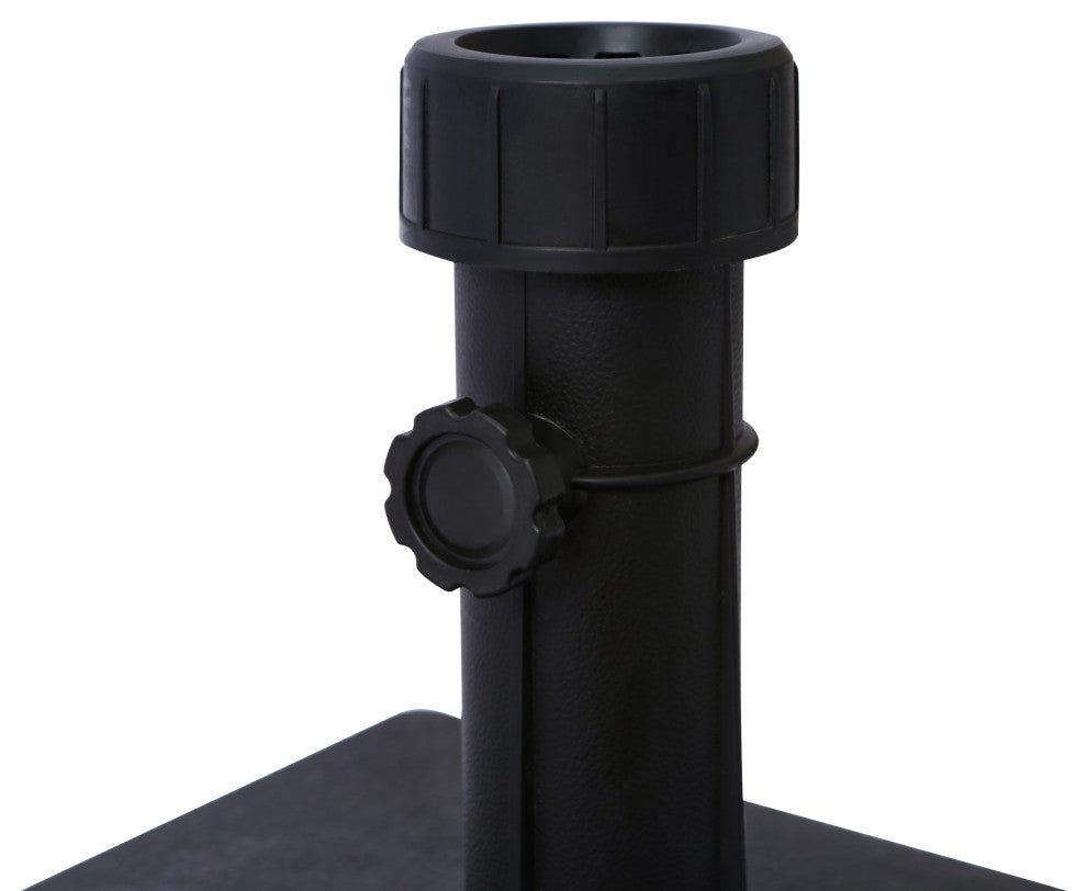 WestinTrends Heavy Duty Concrete Patio Market Umbrella Square Stand Weight Base, Black