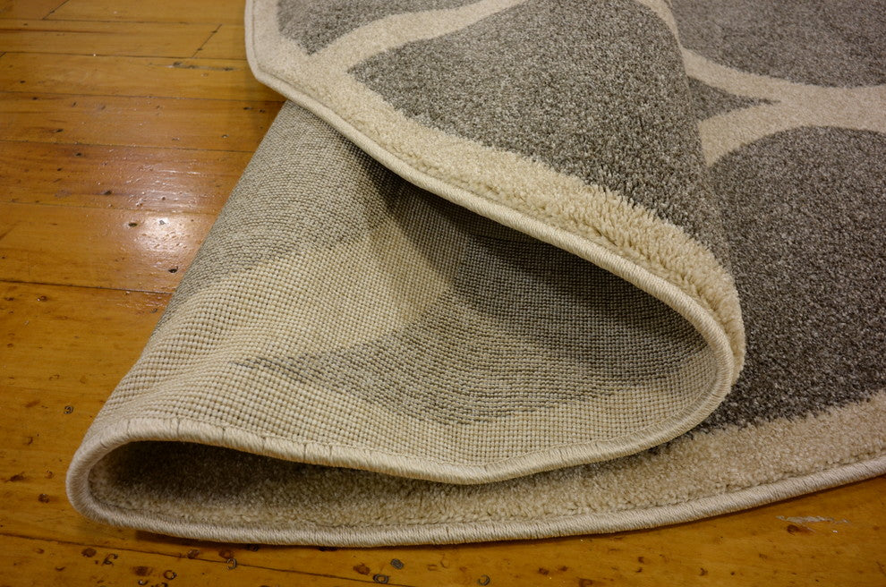 Rug Unique Loom Trellis Gray Round 6' 0 x 6' 0