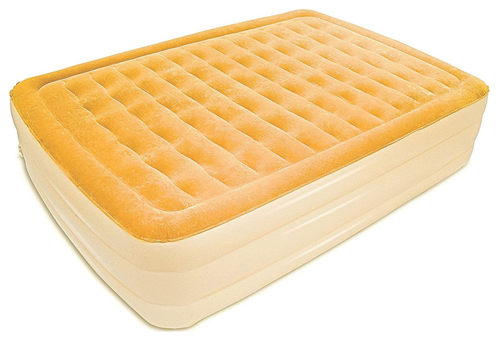 Dreamy Golden Inflatable Queen Size Bed Mattress