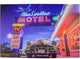 Battery Operated 6 LED Paradise Beach Neon Hotel Scene Canvas Wall Hanging