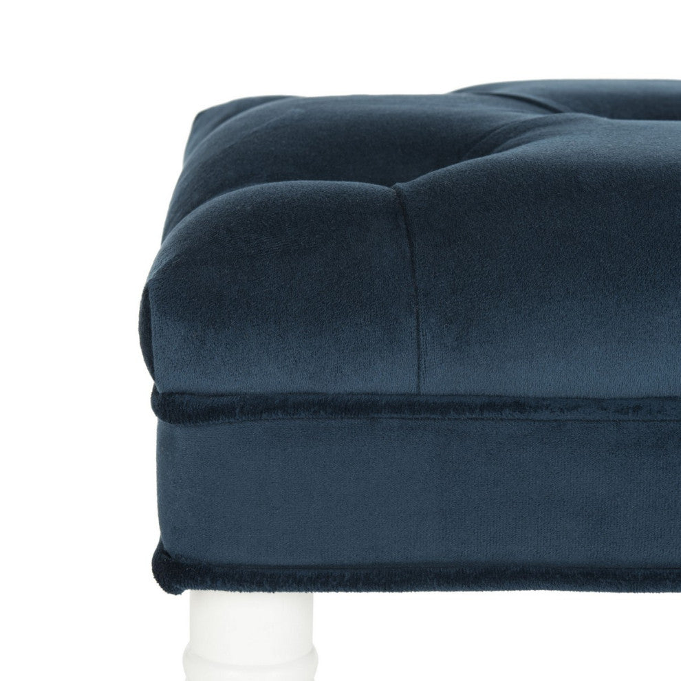 Safavieh Rory Tufted Bench, Navy