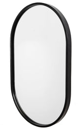 Uttermost Varina Minimalist Black Oval Mirror