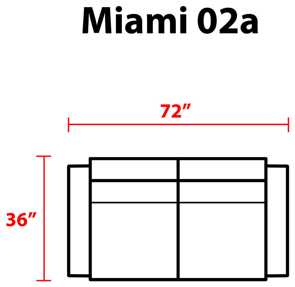 Miami 2 Piece Outdoor Wicker Patio Furniture Set 02a