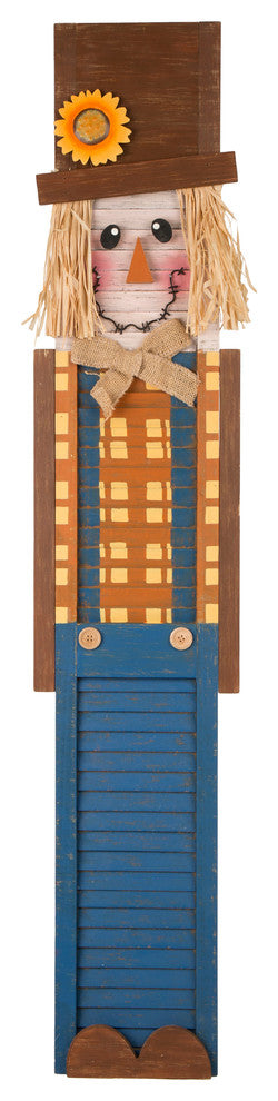 42" Wooden Scarecrow Porch Sign