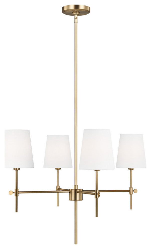 Visual Comfort Studio 3187204-848 4-Light Chandelier, Baker