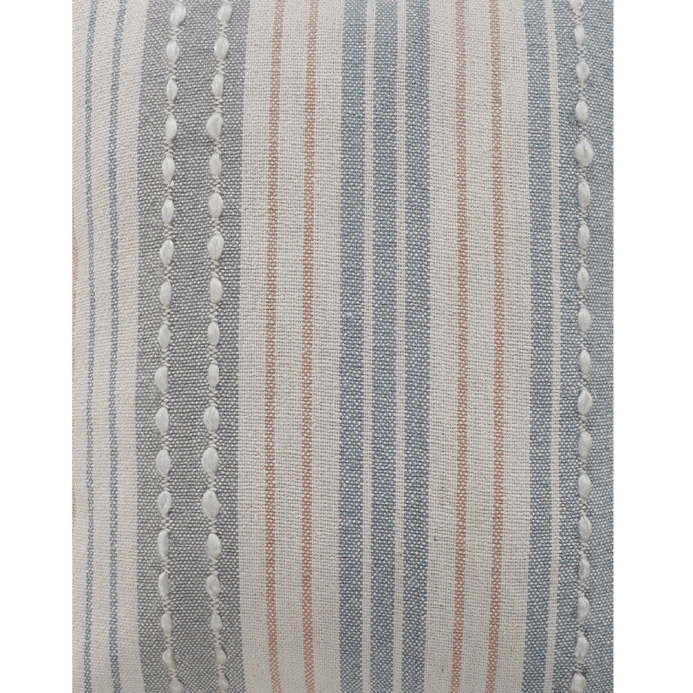 Delicate Textured Striped Throw Pillow