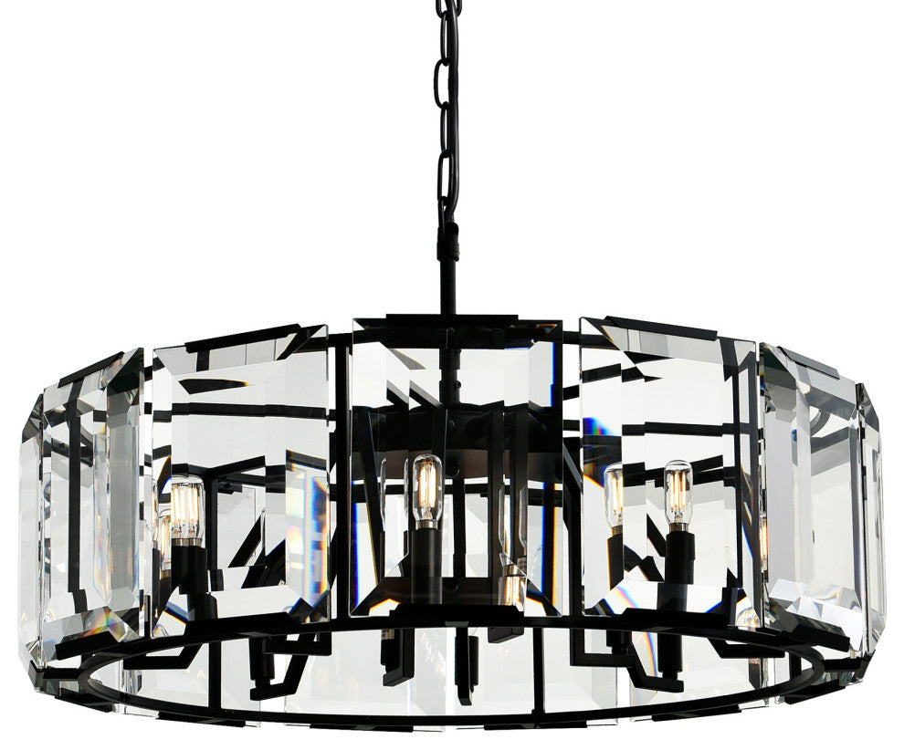 Jacquet 12 Light Chandelier With Black Finish