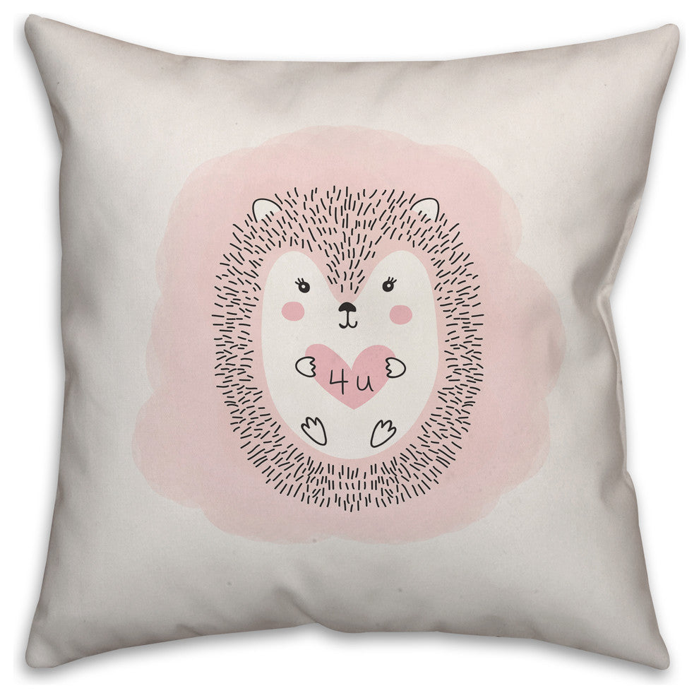 Love Hedgehog 20x20 Throw Pillow