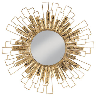 Gold Foil Sunburst Wall Mirror