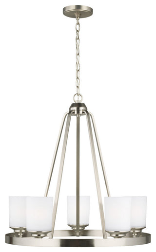 Kemal 5-Light Chandelier, Brushed Nickel