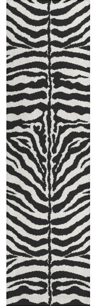 Indoor/Outdoor Mali ML1 Ivory Machine Washable 2'3" x 12' Runner Rug