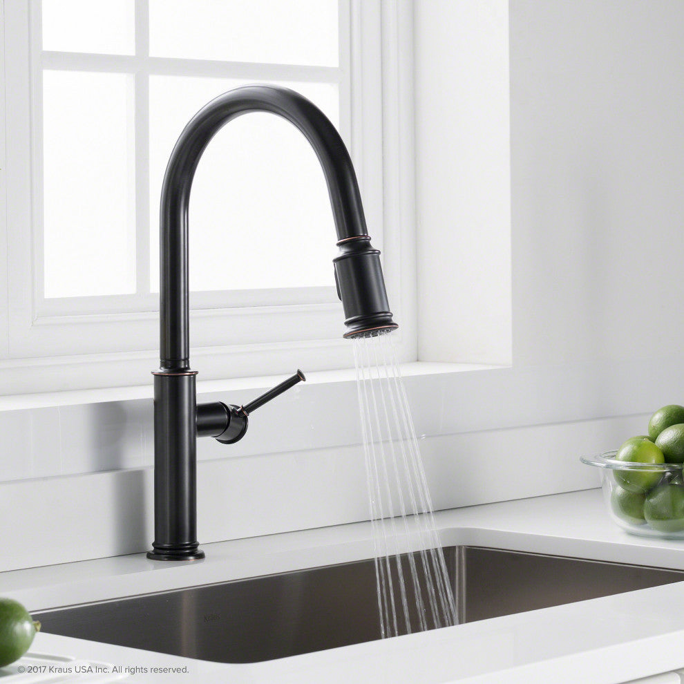 Sellette Pull-Down Kitchen Faucet, Spot-Free Stainless Steel, Soap Dispenser