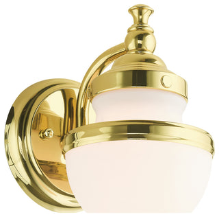 Polished Brass Modern Sconce