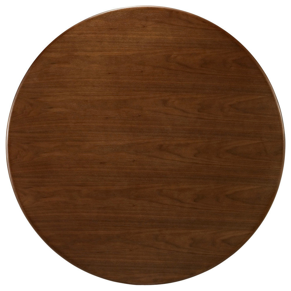 Modern Contemporary Kitchen 47" Wood Dining Table Walnut