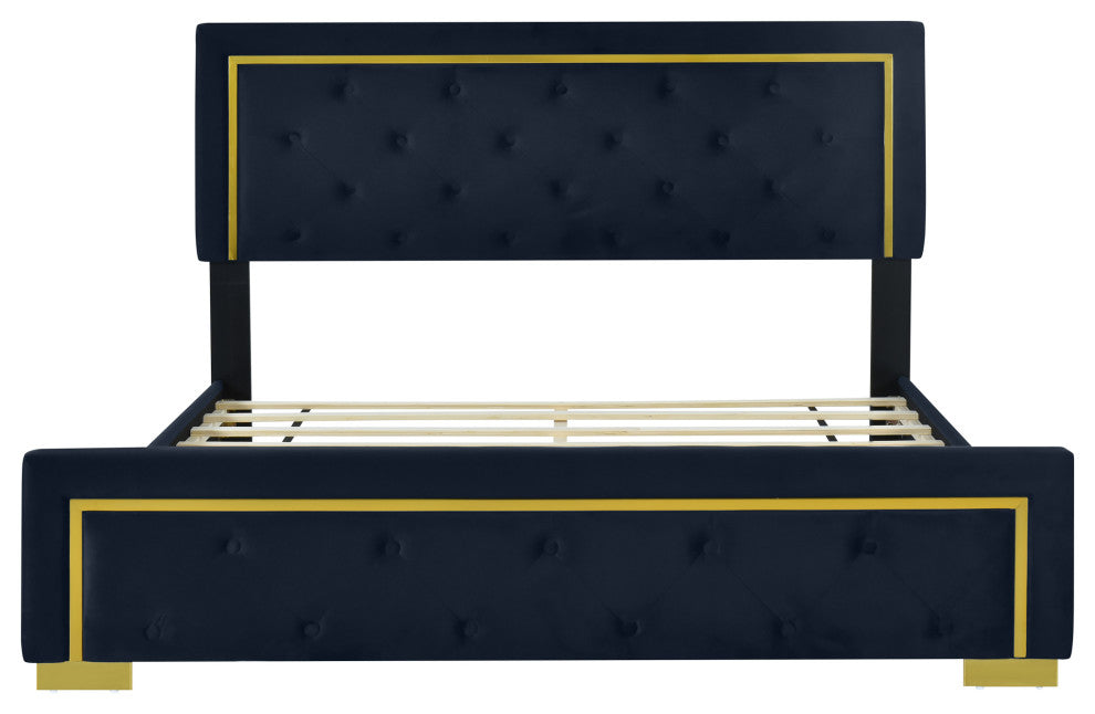 Gewnee Queen Size Upholstered Platform Bed