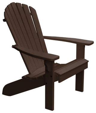Poly Fanback Adirondack Chair, Tudor Brown, Single Color