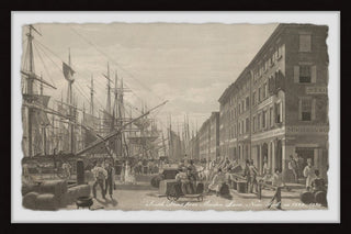 "Seaport" Framed Painting Print, 36x24