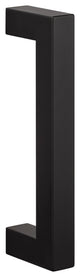 Single Square Barn Door Handle, Flat Black