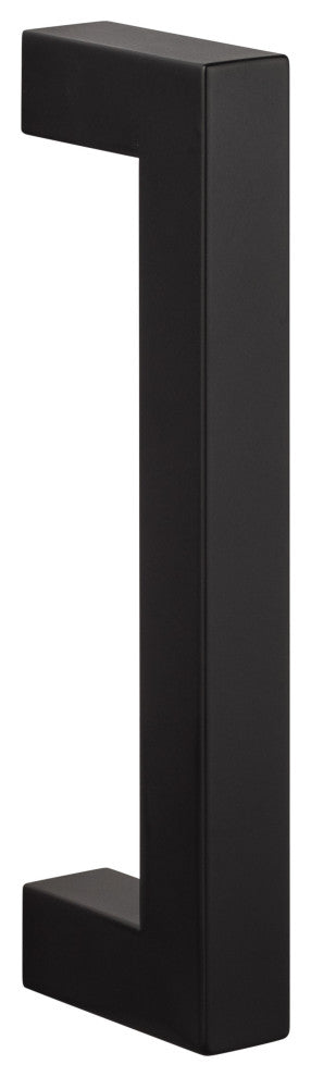 Single Square Barn Door Handle, Flat Black