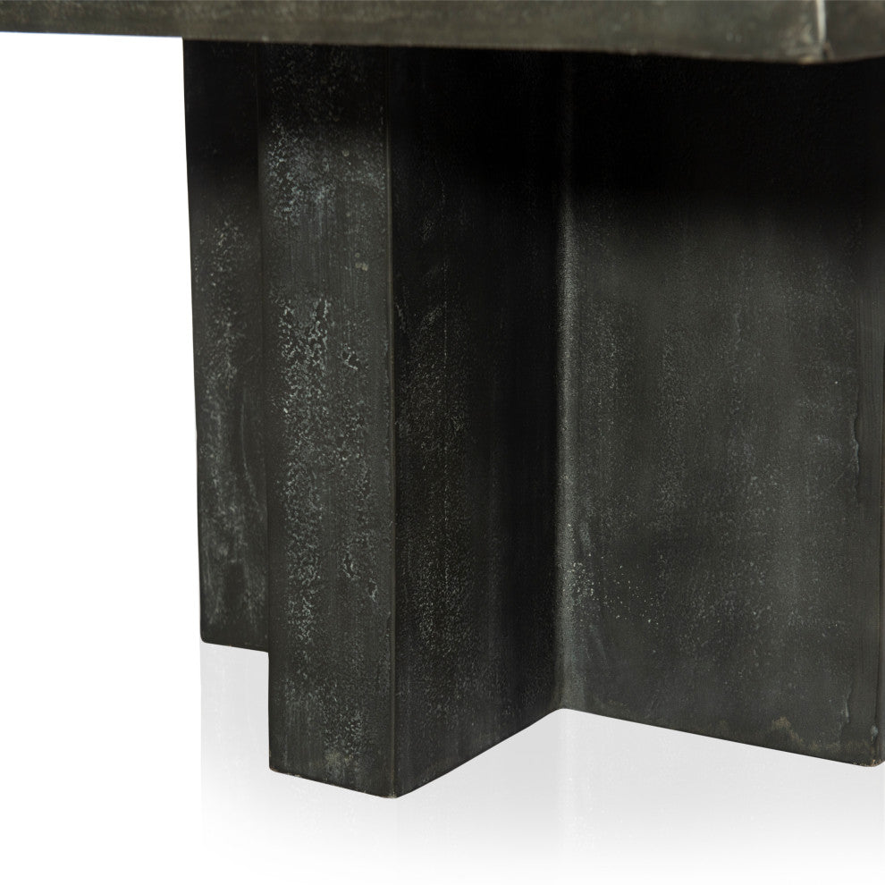 Terrell Outdoor Coffee Table-Aged Grey