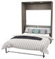 Elite 79" Full Wall Bed Kit, Bark Gray And White