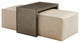 Savona Leather Cocktail Ottoman With Slide
