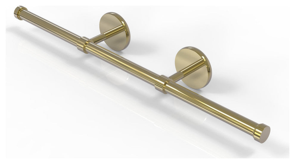 Prestige Skyline Wall Mounted Horizontal Guest Towel Holder, Unlacquered Brass